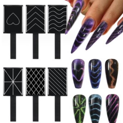 6 pcs Nail Magnet Set for Cat Eye