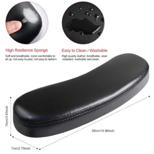 Black Nail Arm Rest Cushion Washable Pillow