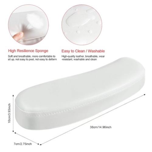 White Nail Arm Rest Cushion Washable Pillow