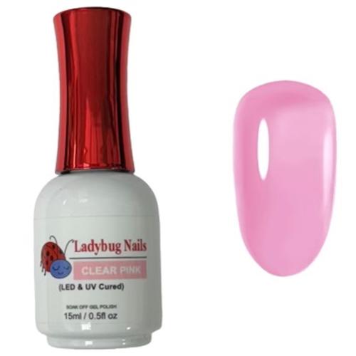 Clear Pink Gel Polish 15ml  EXCLUSIVE FORMULA