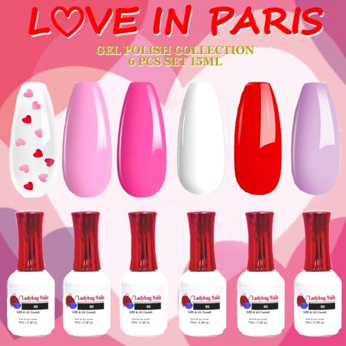 LOVE-IN-PARIS GEL POLISH COLLECTION 6PCS-SET 15ML