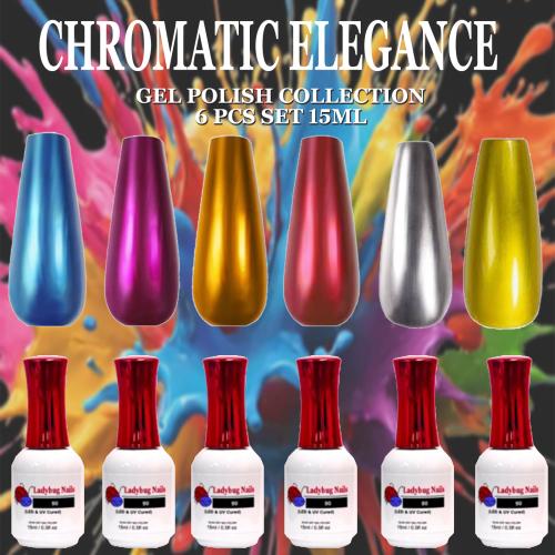 CHROMATIC ELEGANCE GEL POLISH COLLECTION 6PCS-SET 15