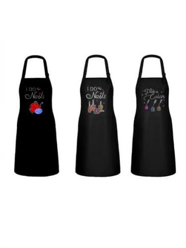 Nail Tech Aprons ( 3 Pack ) (designs may vary)