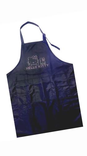  Kitty and friend Rhinestone waterproof knee high Long Apron