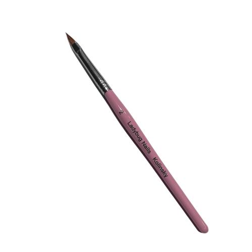 3D Kolinsky Brush #2 Pink waterproof handle 