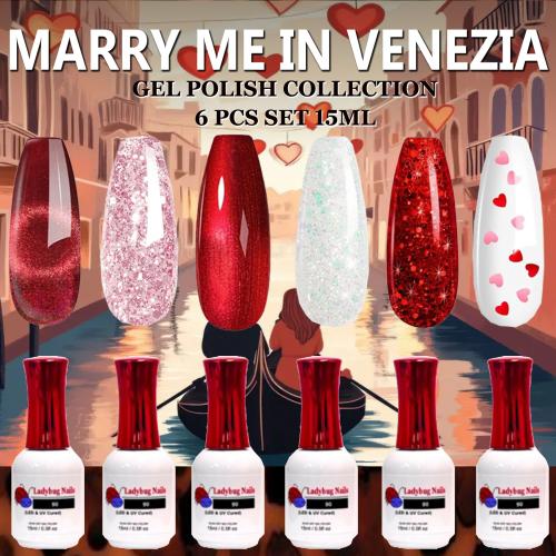 MARRY ME IN VENEZIA GEL POLISH COLLECTION 6PCS-SET 15ML