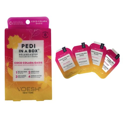 VOESH Two Sets of Pedi in a Box 4 Step , Spa Pedicure Kit- C