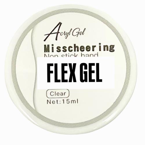 Flex Gel-CLEAR Solid Gel for 3D Gel Nail Art - 