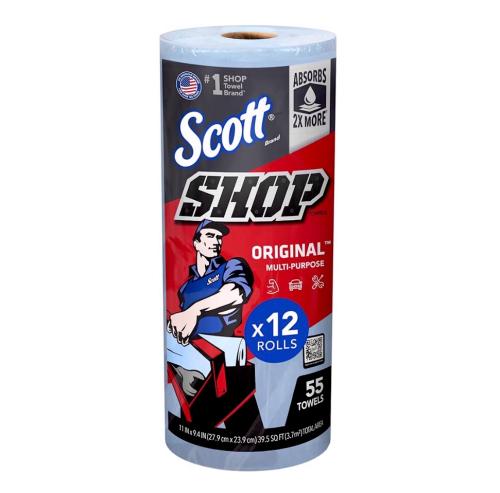 Scott Shop Original Blue Towels 9.4"x11" Cloth-like Paper To