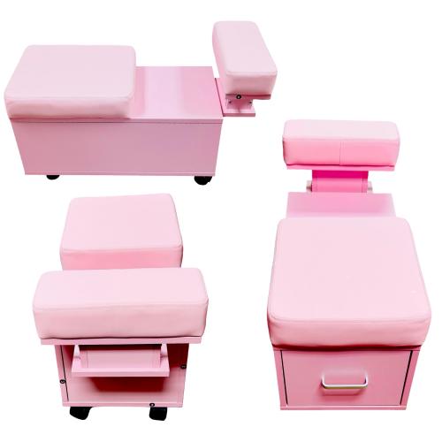 Pedi Cart with Footrest -PINK- Store Pick Up Only-