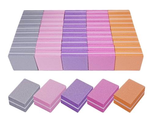  Mini Buffer Block Nail File Mix Color (50 Pack)