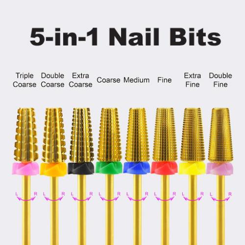 5-in-1 Carbide Nail Bits  