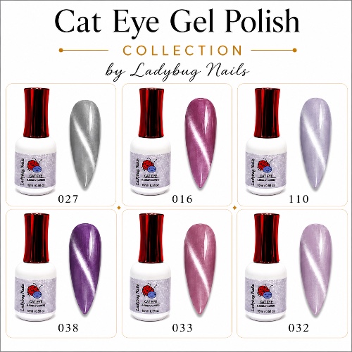 Cat Eye Gel Polish By LadyBug Nails 15ml