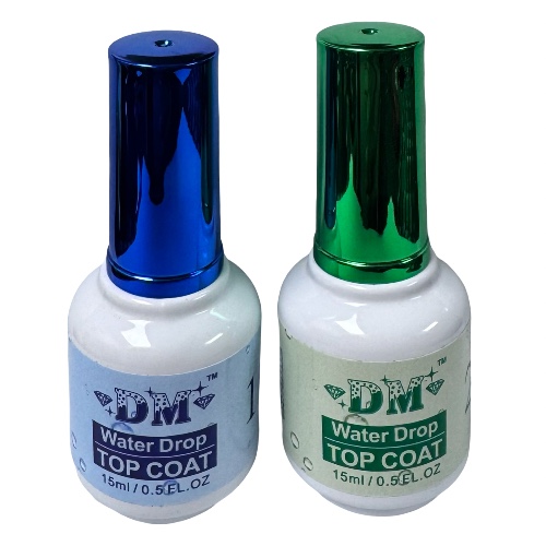 Water Drop Gel Top Coat Set (2 × 15ml) - No Wipe  By DM