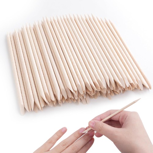 Orange Sticks for Nails, 4.5 Inch- 10 Pack